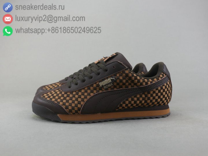 Puma ROMA BASIC Low Men Shoes Brown Size 40-44